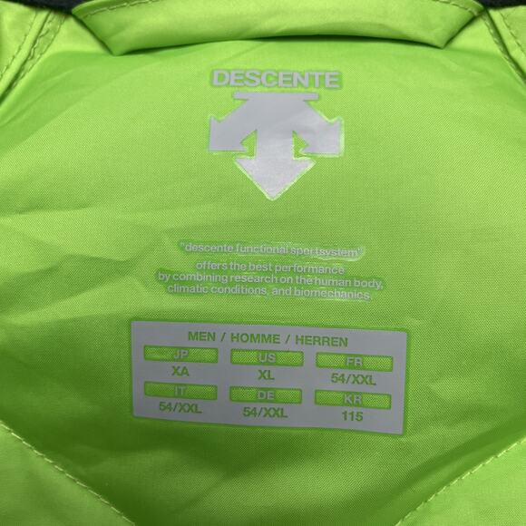 Descente Terro Down Puffer Jacket Mens XL Lime Green Ski Winter Snowboarding - Picture 3 of 14